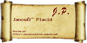 Jancsó Placid névjegykártya